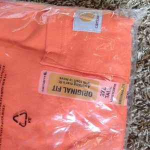 Carhartt Shirts - Carhartt long sleeve pocket tee shirt orange 3XLT Carhartt Shirts - Carhartt long sleeve pocket tee shirt orange 3XLT